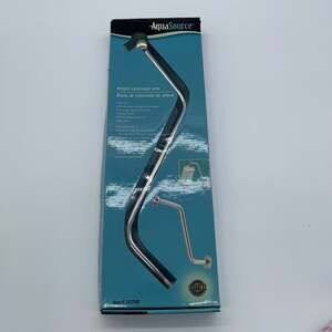 AquaSource Height Extension Shower Arm Chrome Finish with Flange 143548